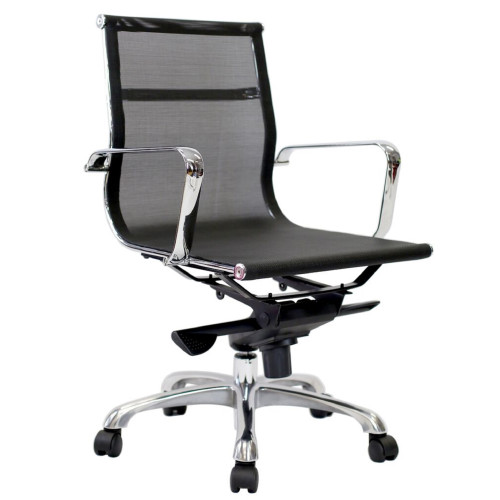 Aero Mesh Chair Medium Back  Black