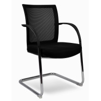 Cosmo Visitor Chair -  Mesh Back PU Seat