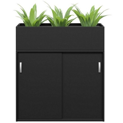 Planter Box Sliding Door Cabinet