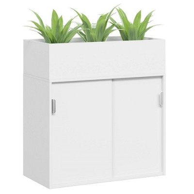Planter Box Sliding Door Cabinet