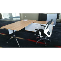 Potenza Executive Desk Sepia with Vogue Chair