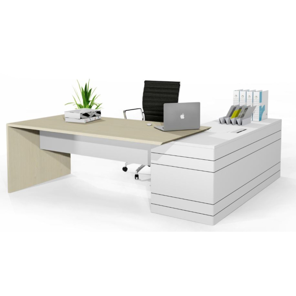 Geo Slab End Executive Desk