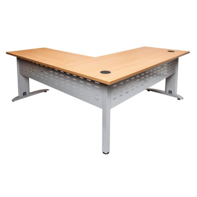 Rapid Span Desk  with Extension - Beech Top with Choice of Bases