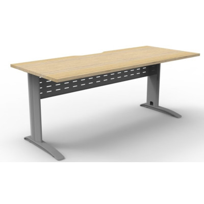 Deluxe Rapid Span Desk - Natural Oak Top with Choice of Bases