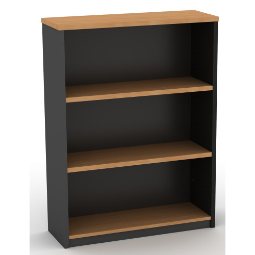 Bookcase in Beech and Graphite - 1200mm High