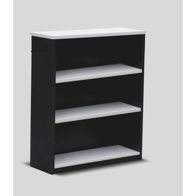 Bookcase in White and Graphite - 1500mm High