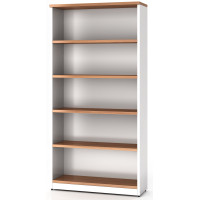 Bookcase in Birch and White - 1800mm High 