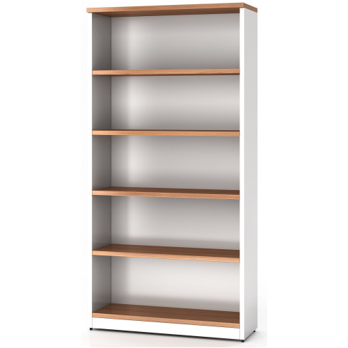 Bookcase in Birch and White - 1800mm High 