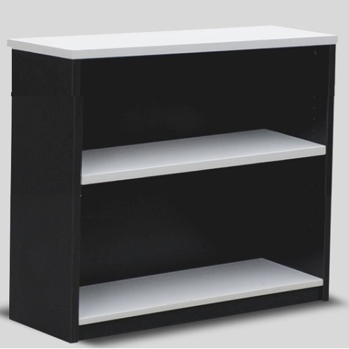 Bookcase in White and Graphite - 900mm High