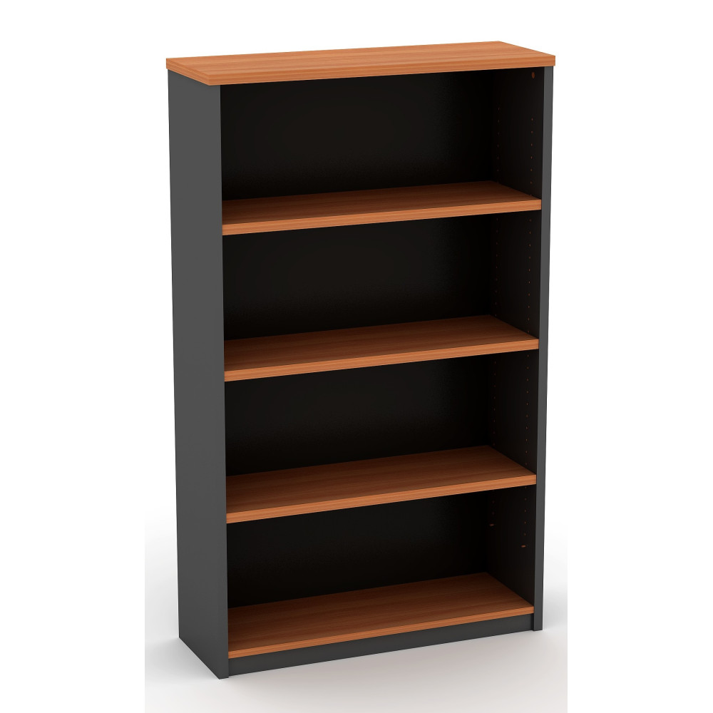 Bookcase in Cherry and Graphite - 1500mm High