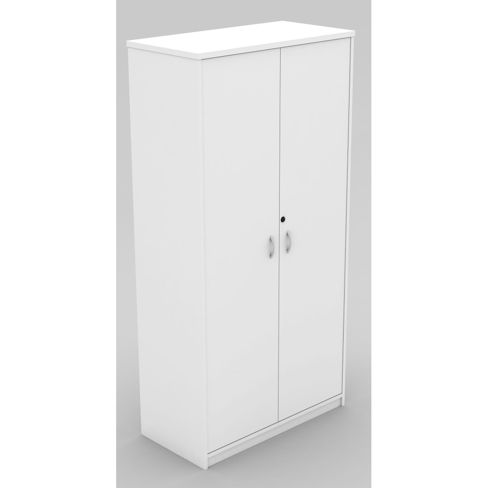 Cupboard Full Doors Lockable in White