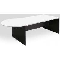 P-Shape Desk 2100mm - White & Graphite