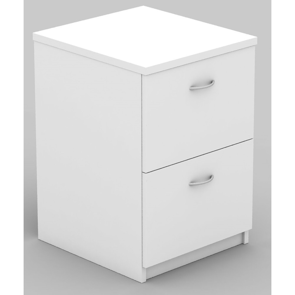 Filing Cabinet - 2 Drawer White 
