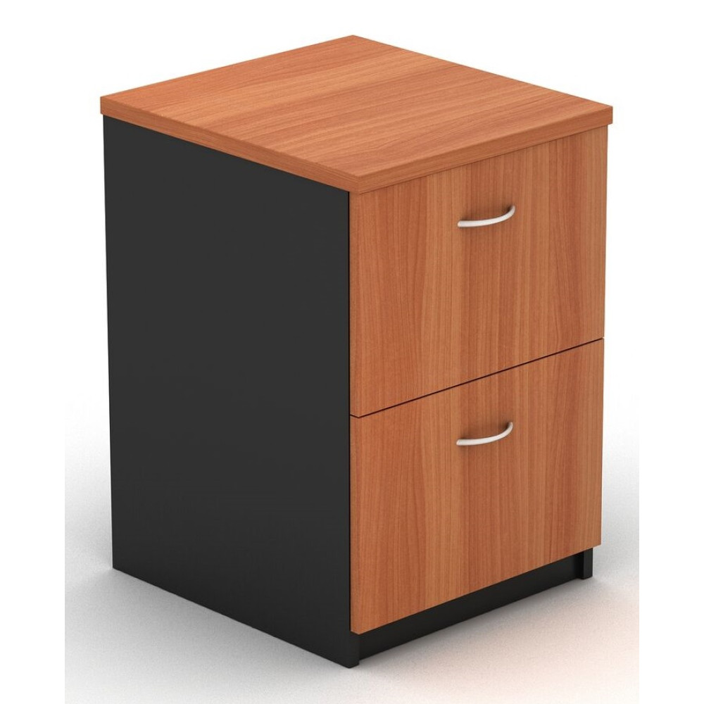 Filing Cabinet - 2 Drawer Cherry and Graphite