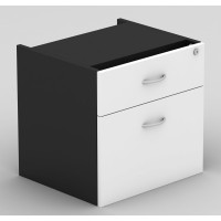 Desk Drawers -2 Drawers White & Graphite