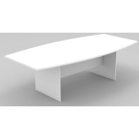 OM Boardroom Table 2.4m White