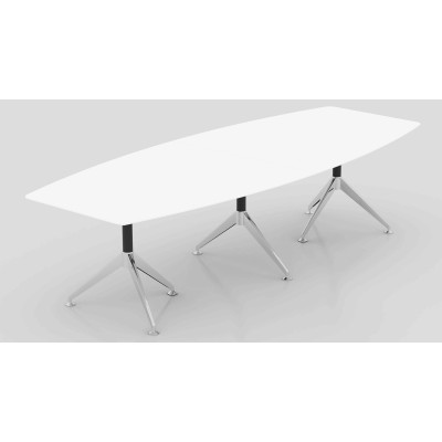 Potenza Boardroom Table 3m White