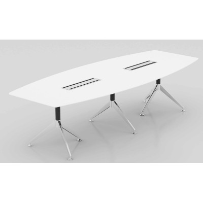 Potenza Boardroom Table 3m White