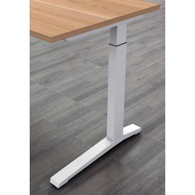 Potenza Height Adjustable Desk Birch and White