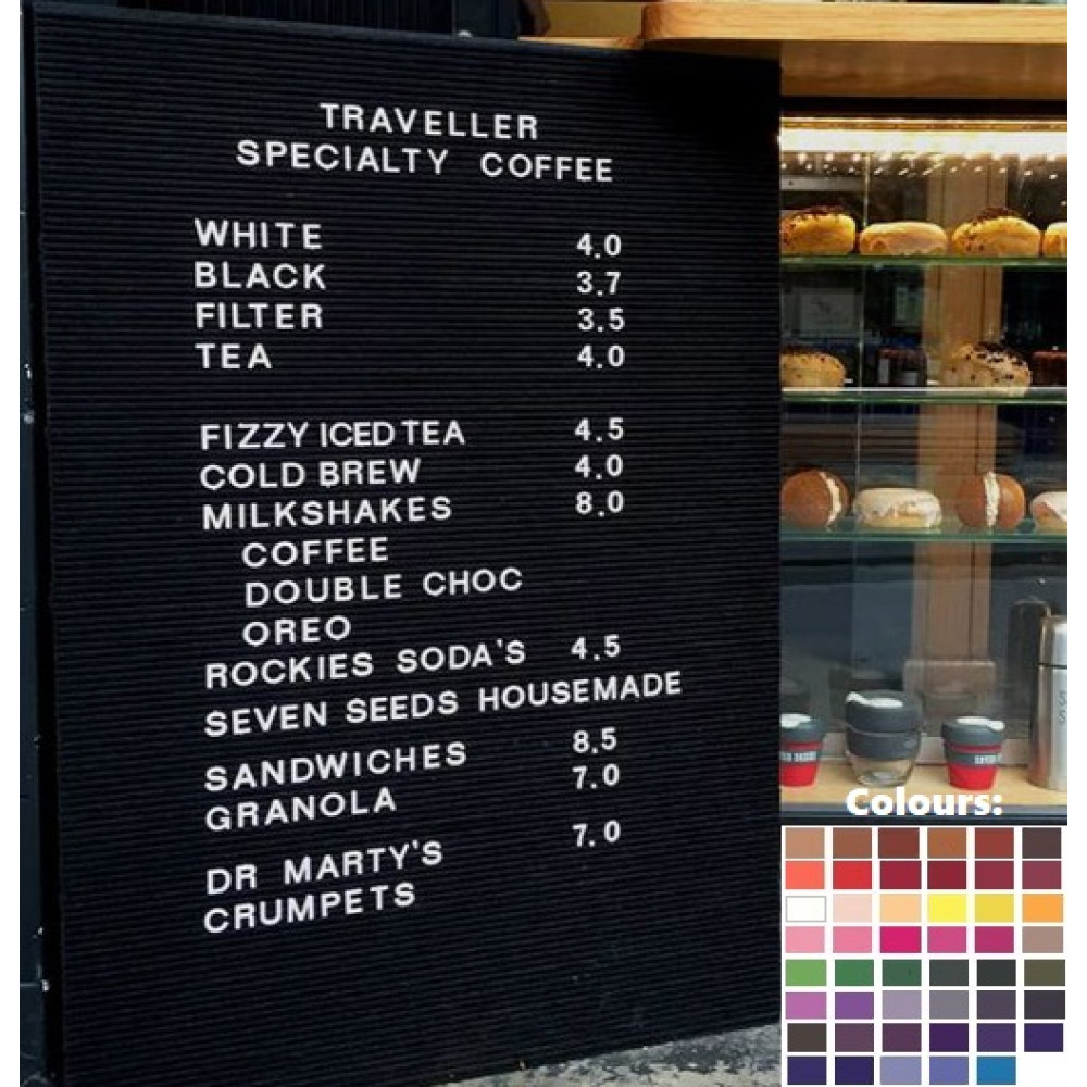 Frameless Felt Changeable Menu Letter Board