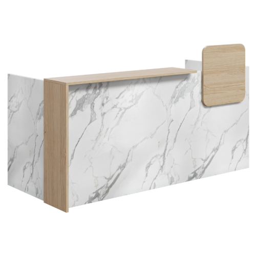 Mies Operator Marble Customisable Reception Desk HUGE CHOICE OF COLOURS & CUSTOM SIZES AVAILABLE