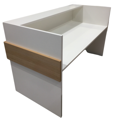 Mies Ribbon Customisable Reception Desk HUGE CHOICE OF COLOURS & CUSTOM SIZES AVAILABLE