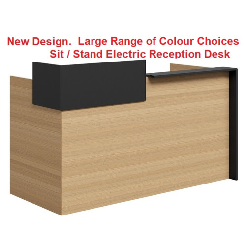 Mies Selectric Sit Stand Reception Desk HUGE CHOICE OF COLOURS & CUSTOM SIZES AVAILABLE