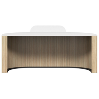 Roxi Front Panel Reception Desk CHOICE OF COLOURS & CUSTOM SIZES AVAILABLE