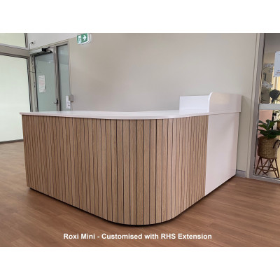 Roxi Mini Reception Desk CHOICE OF COLOURS & CUSTOM SIZES AVAILABLE