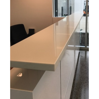 Hugo Plus Reception Desk Gloss White