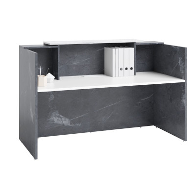 Sorrento Reception Desk 2 SIZES Marble Grey