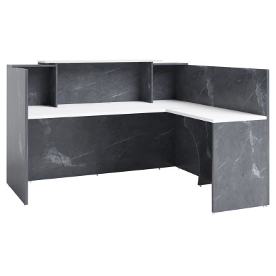 Sorrento Reception Desk 2 SIZES Marble Grey