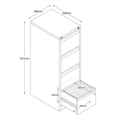 GO Vertical Filing Cabinet