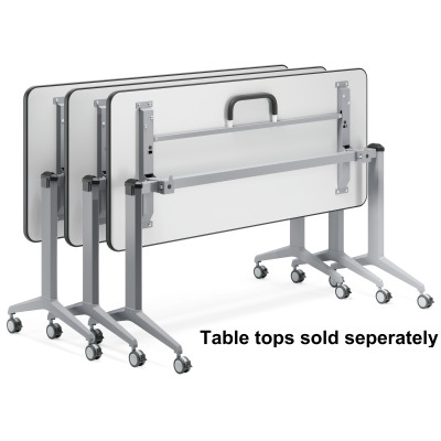 Flip Table Adjustable Silver