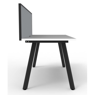 Deluxe Infinity 3 PERSON WORKSTATION Eternity Leg Single-Sided With Screen