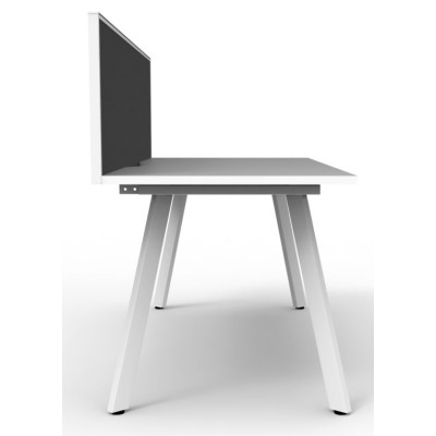 Deluxe Infinity 1 PERSON WORKSTATION Eternity Leg Single-Sided With Screen