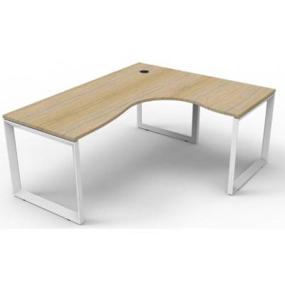 Deluxe Infinity 1 PERSON CORNER WORKSTATION Loop Leg  